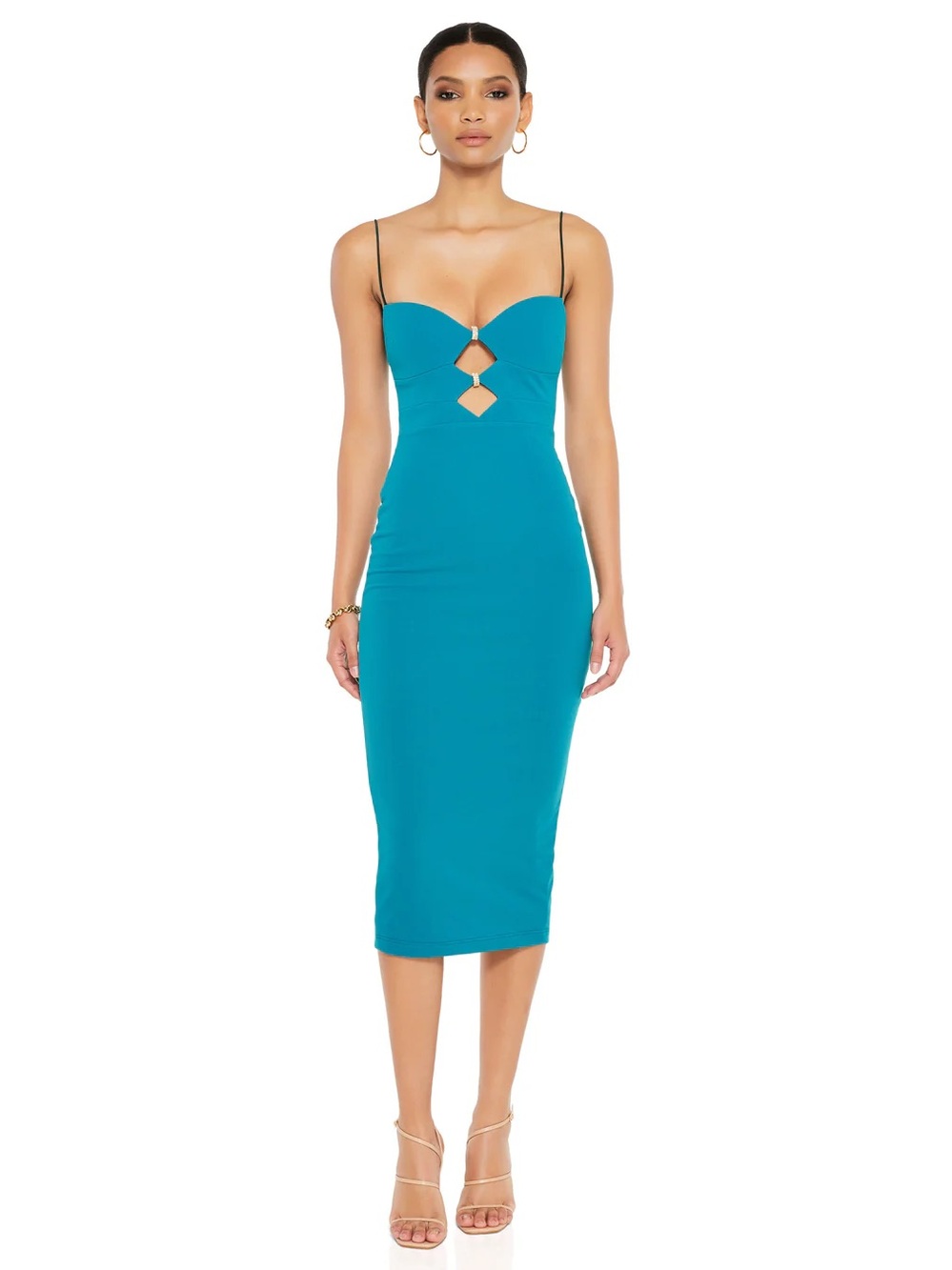 Nookie Muse Midi Dress in Topaz